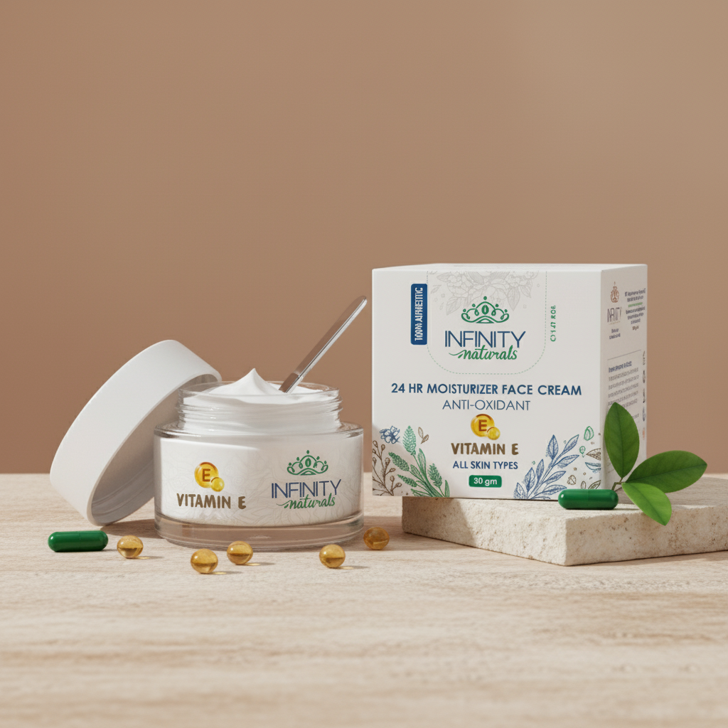 Infinity Naturals 24H Moisturizer Face Cream Day & Night Vitamin E