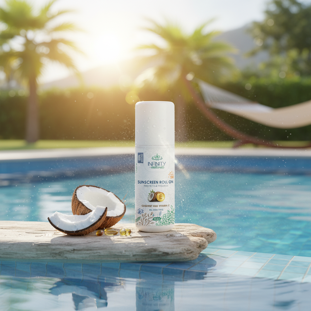 Infinity Naturals Sunscreen Roll on - SPF50+ all Skin Types