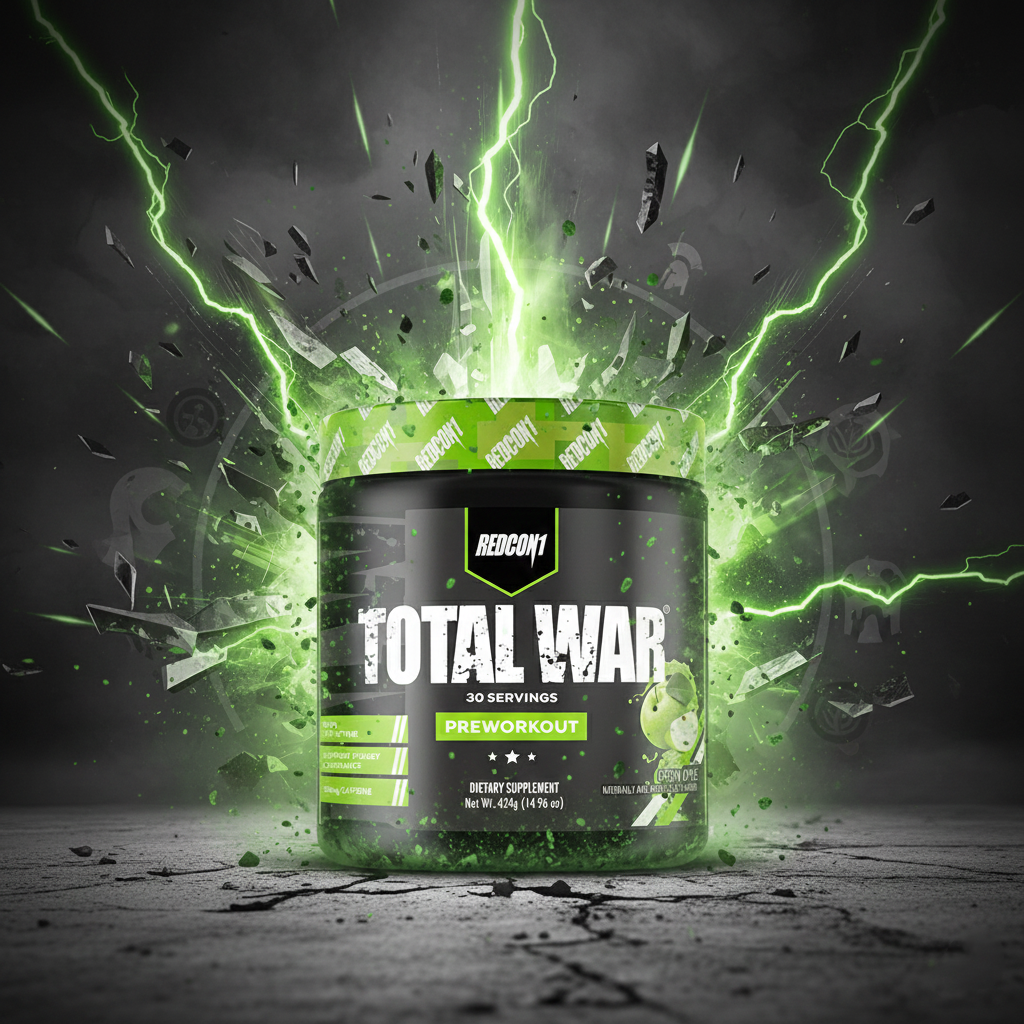 REDCON1 Total War Pre Workout – Green Apple 30 serv