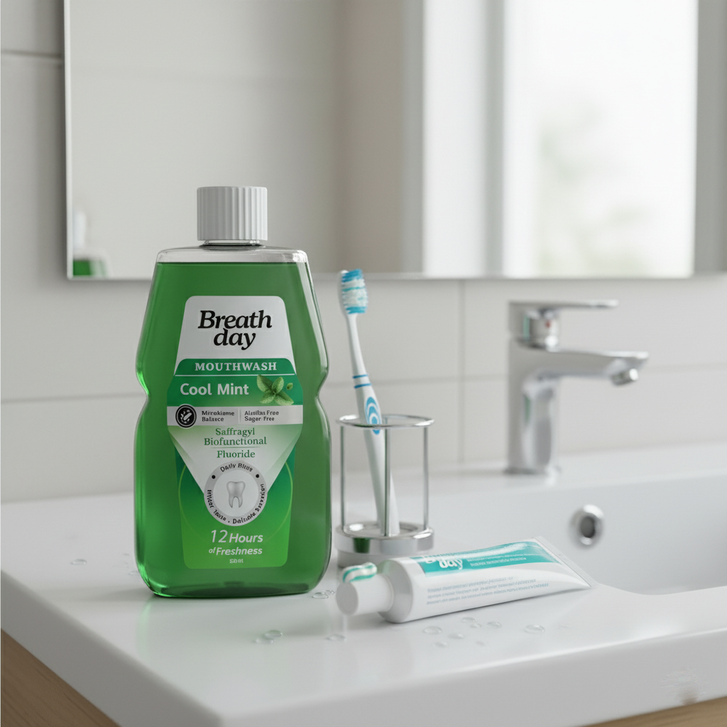 Breath day mouthwash cool mint 300ml