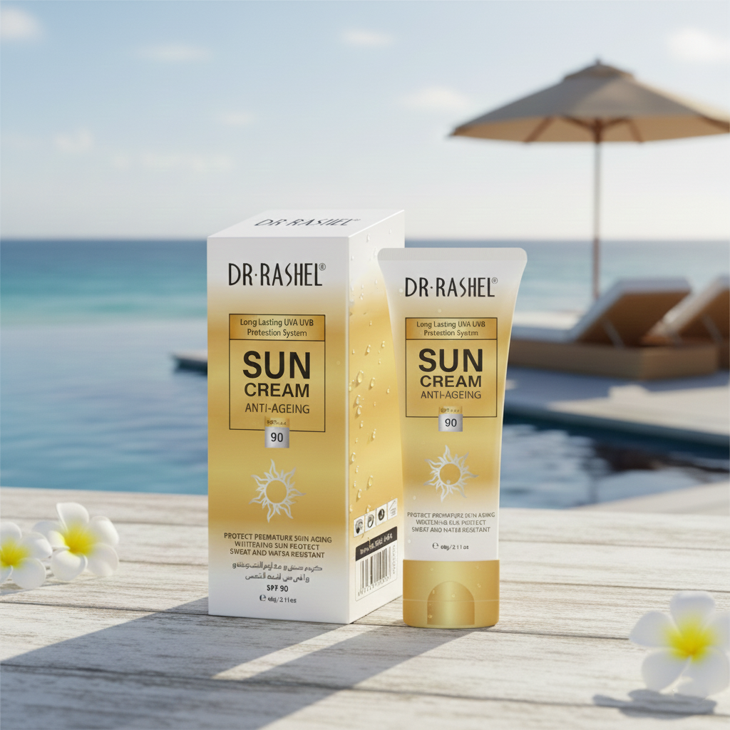 Anti-Age and whitening sun cream SPF90