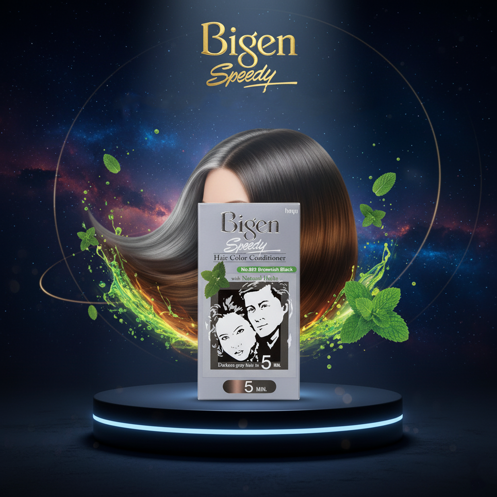 Bigen Speedy Hair Color Conditioner No.882 Brownish Black