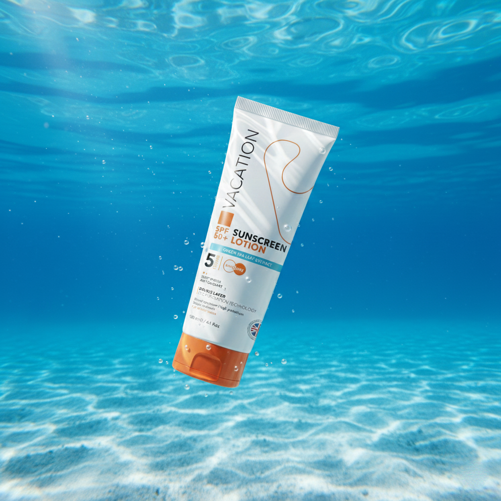 Vacation sunscreen lotion