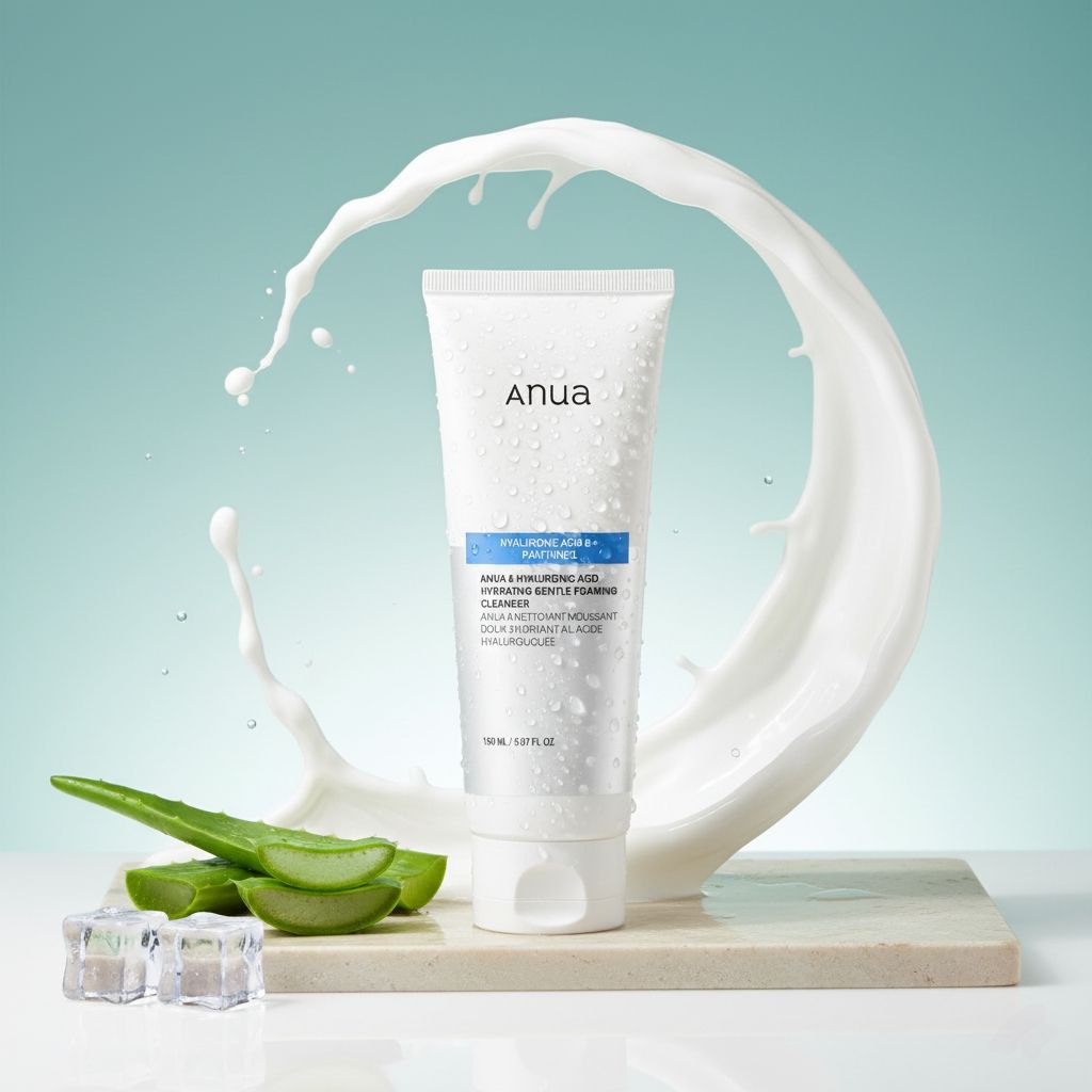 Anua Hyaluronic Acid 8 + Panthenol Hydrating Gentle Foaming Cleanser