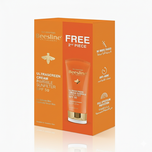 Ultra Sunscreen Cream Invisible Sunfilter SPF50+ UVA/UVB Protection 2pcs 60ml