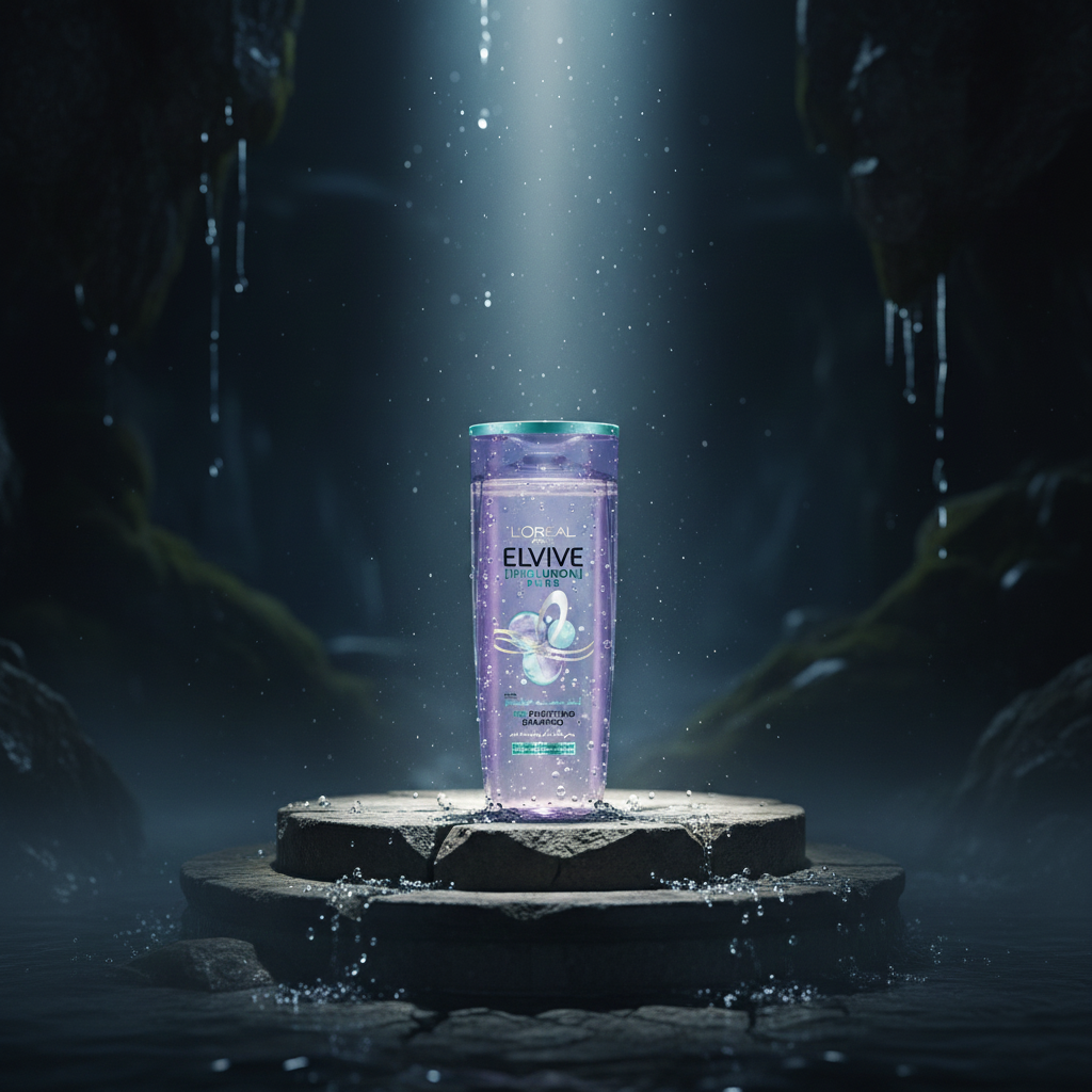 Elvive Hyaluron Pure Rehydrating shampoo for Oily Hair 400ML