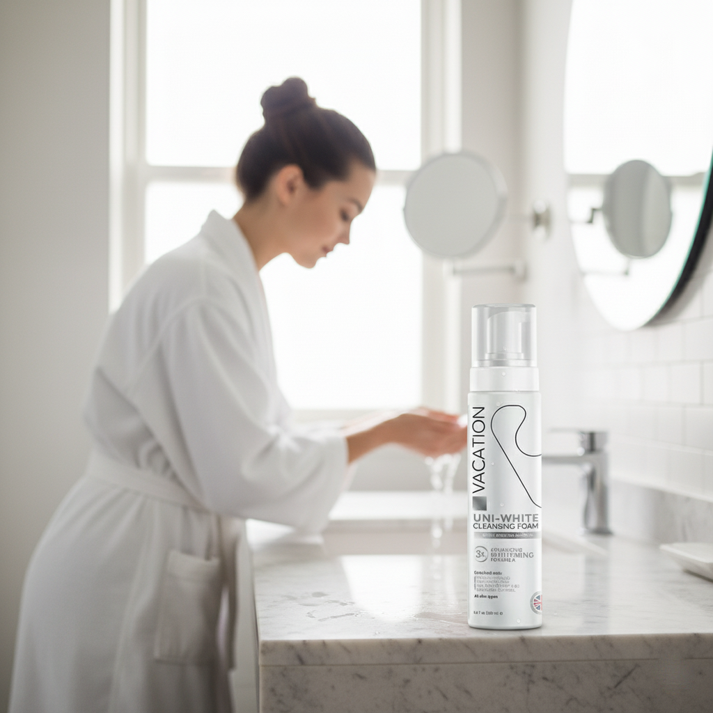 Vacation whitening facial cleansing foam
