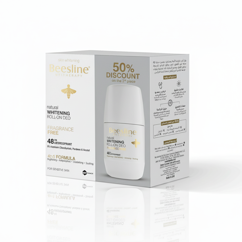 Whitening Roll On Deodorant Fragrance Free 2pcs 50ml