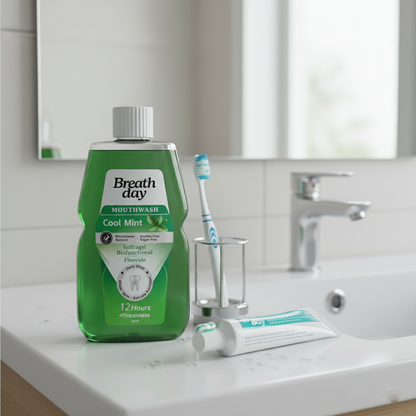 Breath day mouthwash cool mint 300ml