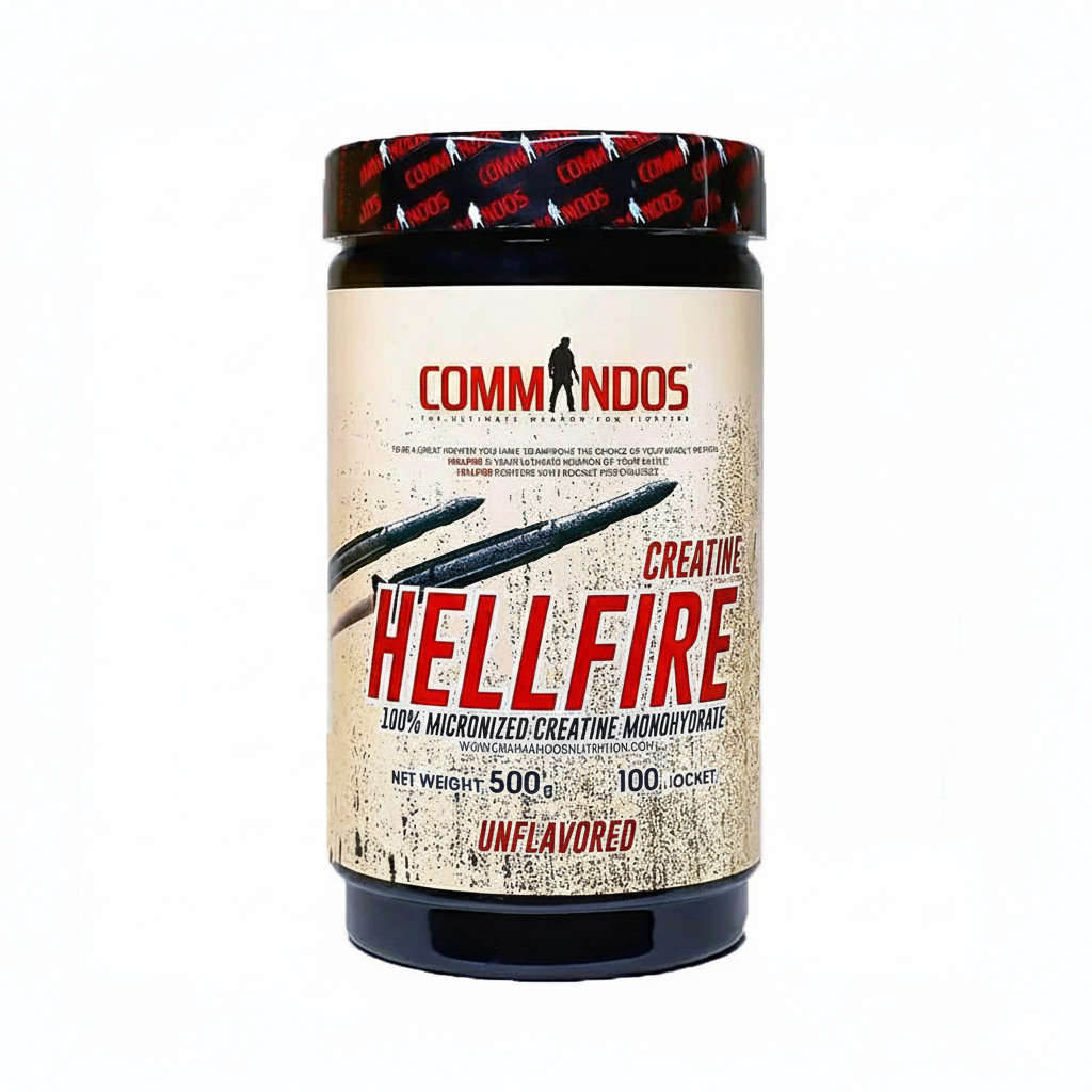 Commandos Hellfire Micronized Creatine 500gm