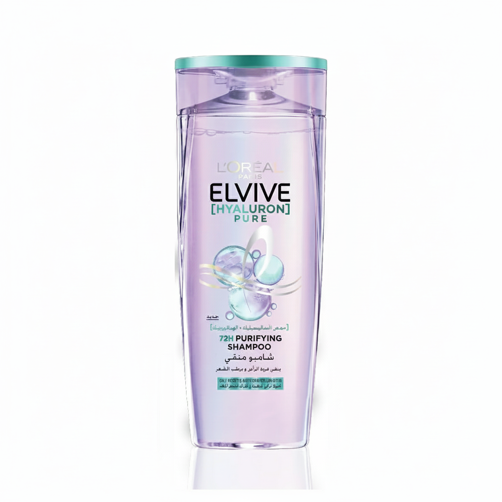 Elvive Hyaluron Pure Rehydrating shampoo for Oily Hair 400ML