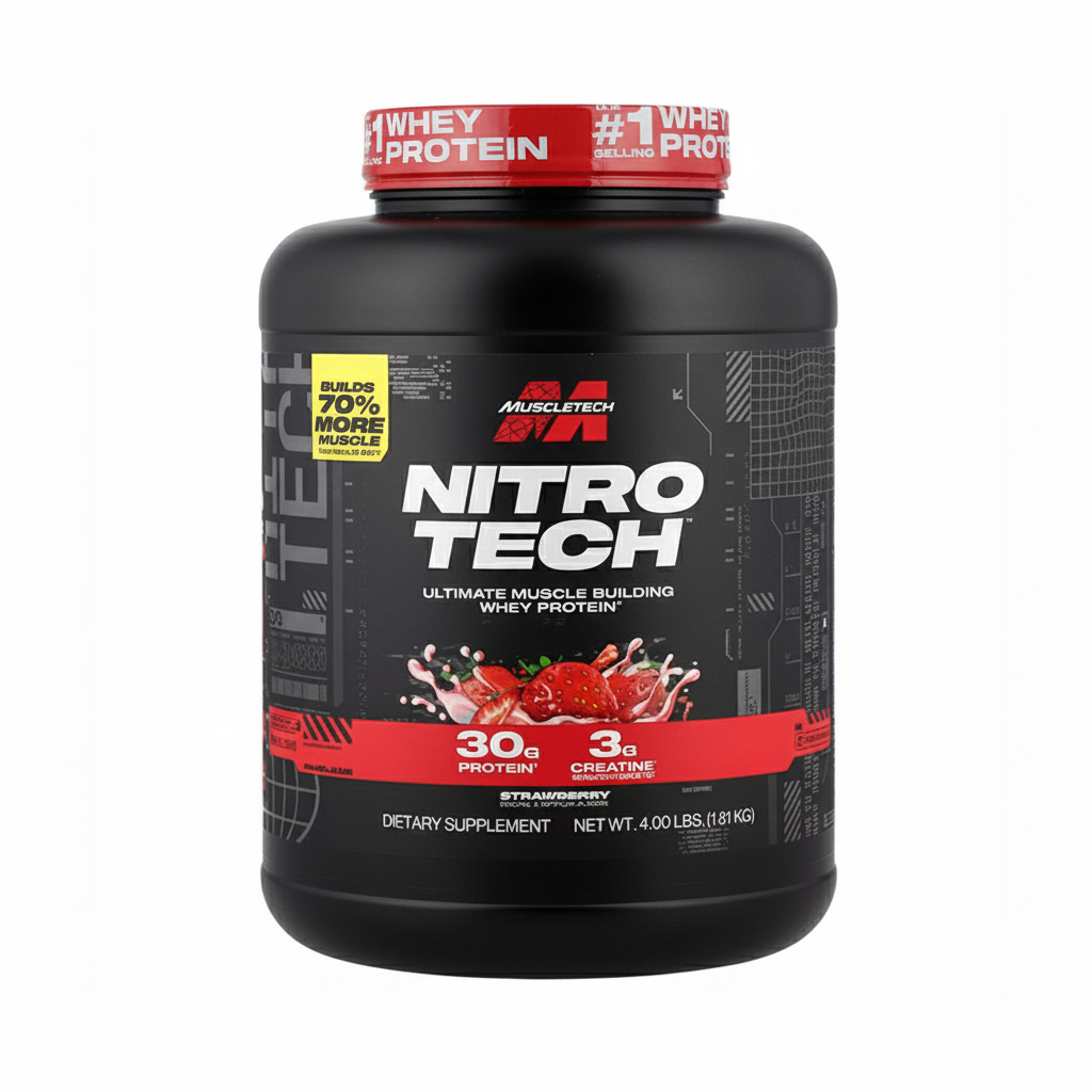 NITRO TECH  WHEY PROTEIN - strewberry - 1.8kg