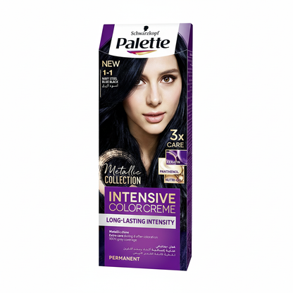  Palette Intense Color Cream, 1-1 Blue Black - 50 ml