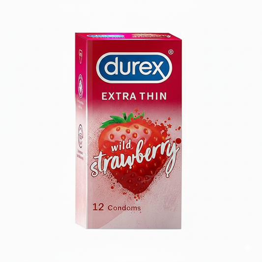 Durex Ultra Thin Condoms Wild Strawberry 12 packs