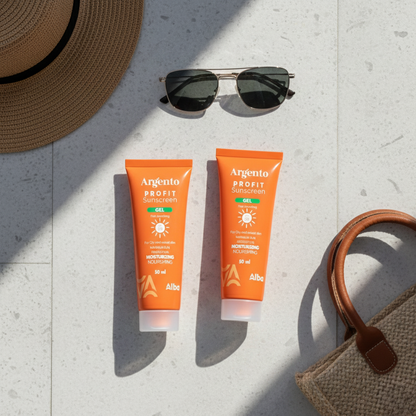 Argento Profit Sunscreen Gel- SPF 50 (1+1 Offer)
