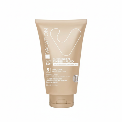 Vacation tinted fluid sunscreen