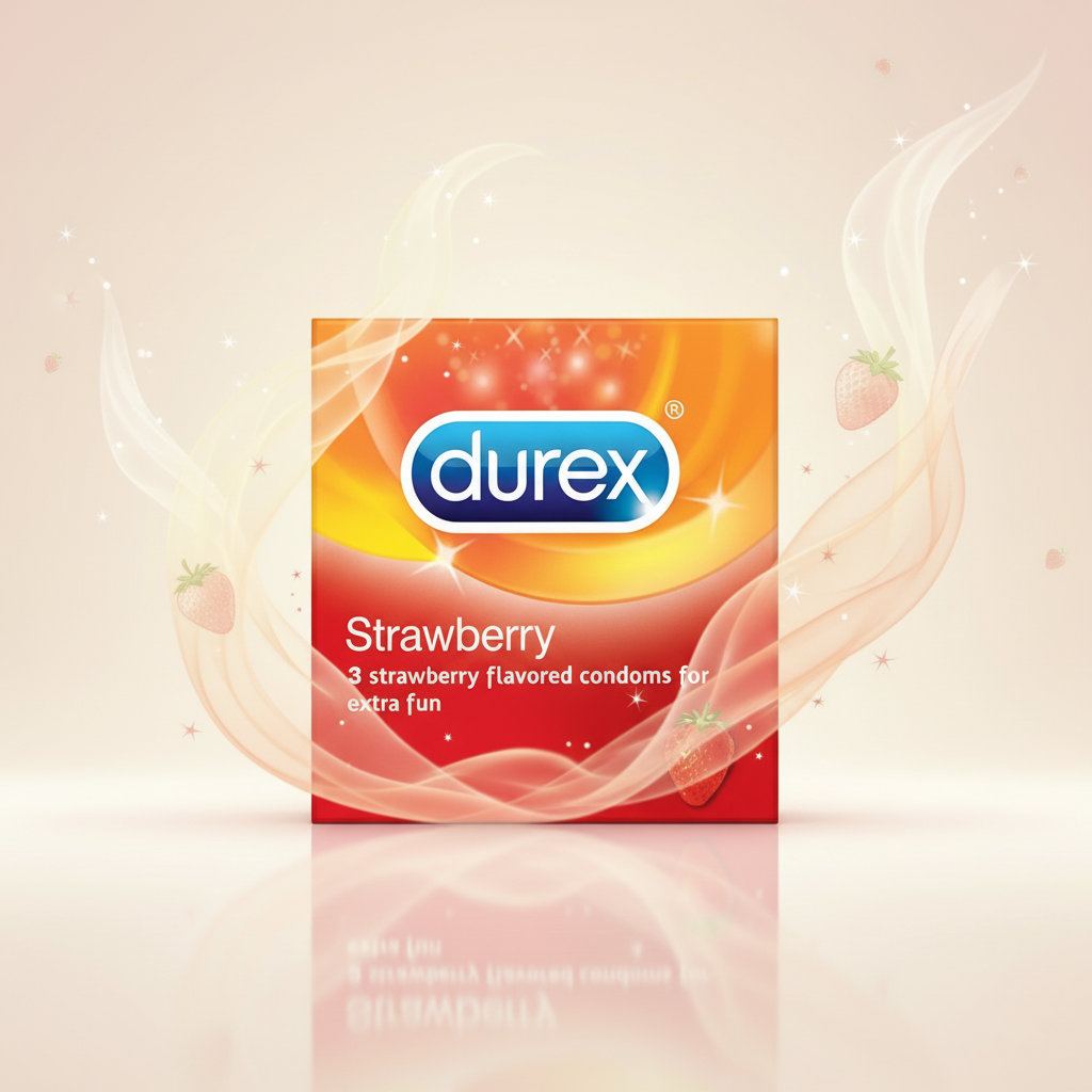 Durex Strawberry Condom pack of 3