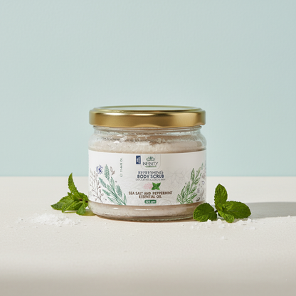 Refreshing Body Scrub Sea Salt & Peppermint Essential Oil