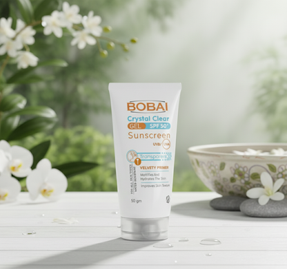 bobai crystal clear gel spf-50 sunscreen 50g